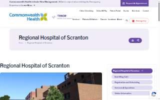 Regional Hospital of Scranton -Mercy Wound Care Center website