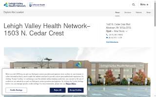 Lehigh Valley Health Network–1503 N. Cedar Crest website