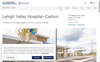 Lehigh Valley Hospital–Carbon website