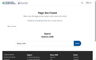 Lehigh Valley Hospital Quality & Patient Safety website