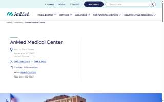 AnMed Medical Center website