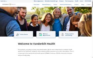 Vanderbilt Health website