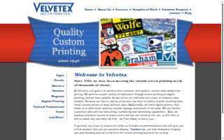 Velvetex Inc website