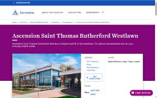 Ascension Saint Thomas Rutherford Westlawn website