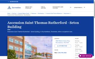 Ascension Saint Thomas Rutherford - Seton Building website