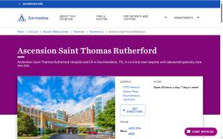 Ascension Saint Thomas Rutherford website