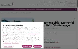 CommonSpirit - Memorial Hospital - Chattanooga website
