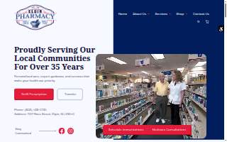 Elgin Pharmacy website