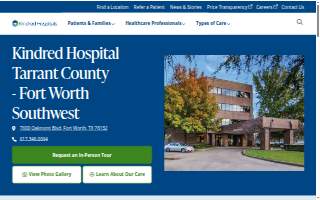 Kindred Hospital Tarrant County - Fort Worth Southwest website
