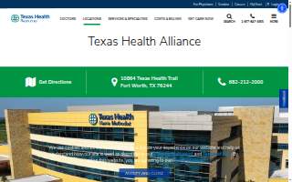 Texas Health Harris Methodist Hospital Alliance website