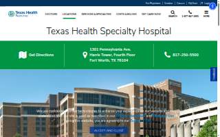 Texas Health Specialty Hospital website