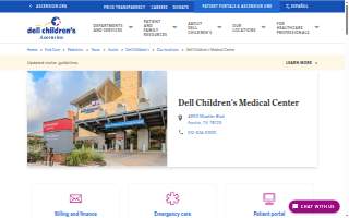 Dell Children's Medical Center website