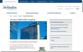 Houston Methodist Hospital - Smith Tower website