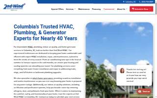 2nd Wind Heating & Air Conditioning website