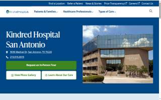 Kindred Hospital San Antonio website