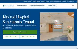 Kindred Hospital San Antonio Central website