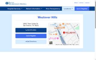 Baptist Neighborhood Hospital at Westover Hills website