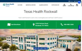 Texas Health Hospital Rockwall website