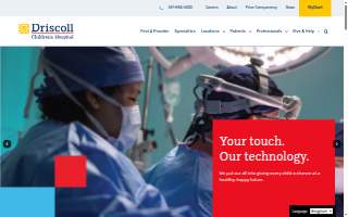 Driscoll Children's Hospital website