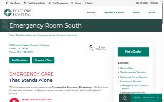 Doctor Hospital website