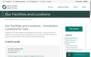 Doctors Hospital Providence Health Center website