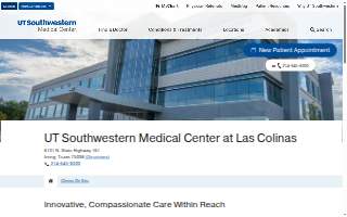 UT Southwestern Medical Center Las Colinas website