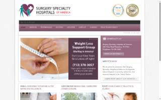 Surgery Specialty Hospitals of America website