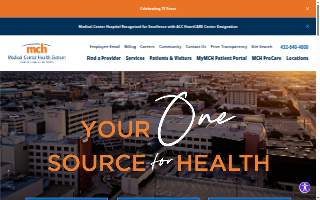 Medical Center Hospital website