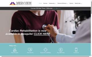 Mesa View Regional Hospital website