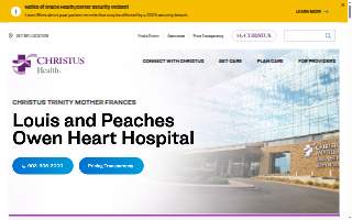 CHRISTUS Louis and Peaches Owen Heart Hospital website