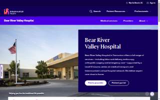 Intermountain Health Bear River Valley Hospital website