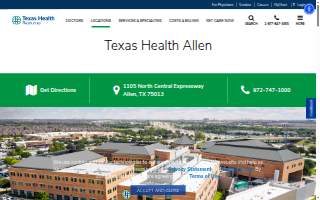 Texas Health Presbyterian Hospital Allen website