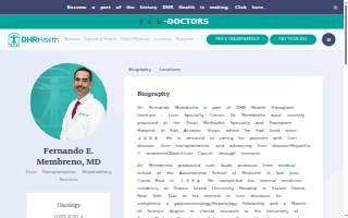 DHR Health Liver Specialty Center website
