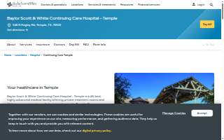 Baylor Scott & White Continuing Care Hospital - Temple website