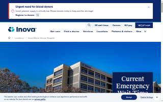 Inova Mount Vernon Hospital of Alexandria website
