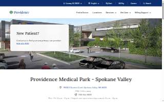 Providence Medical Park - Spokane Valley website