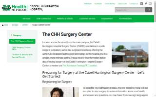 Cabell Huntington Surgery Center website