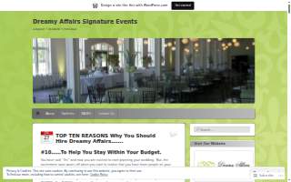 Dreamy Affairs Signature Events website