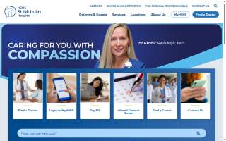 HSHS St. Nicholas Hospital website