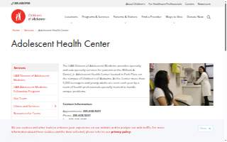 Children's of Alabama - Adolescent Medicine website