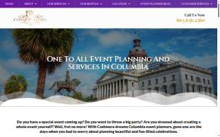 Cashmere Dreams - Northeast Columbia Wedding & Event Planner website
