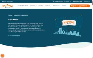 ArchWell Health of Mesa website