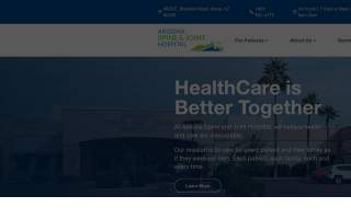 Arizona Spine & Joint Hospital website