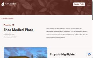 Shea Medical Plaza website