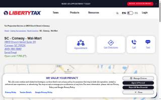 Liberty Tax of Conway website