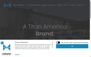 S & W Ready Mix Concrete Co. website