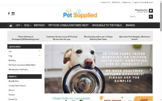Pet Supplied website