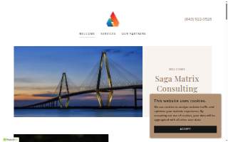 Saga Matrix Consulting website