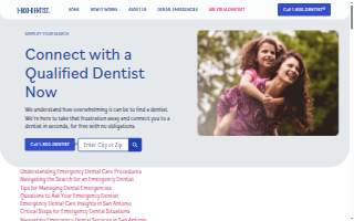 1800 Emergency Dentist San Antonio 24 Hour website