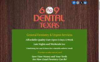 6 to 9 Dental Texas website